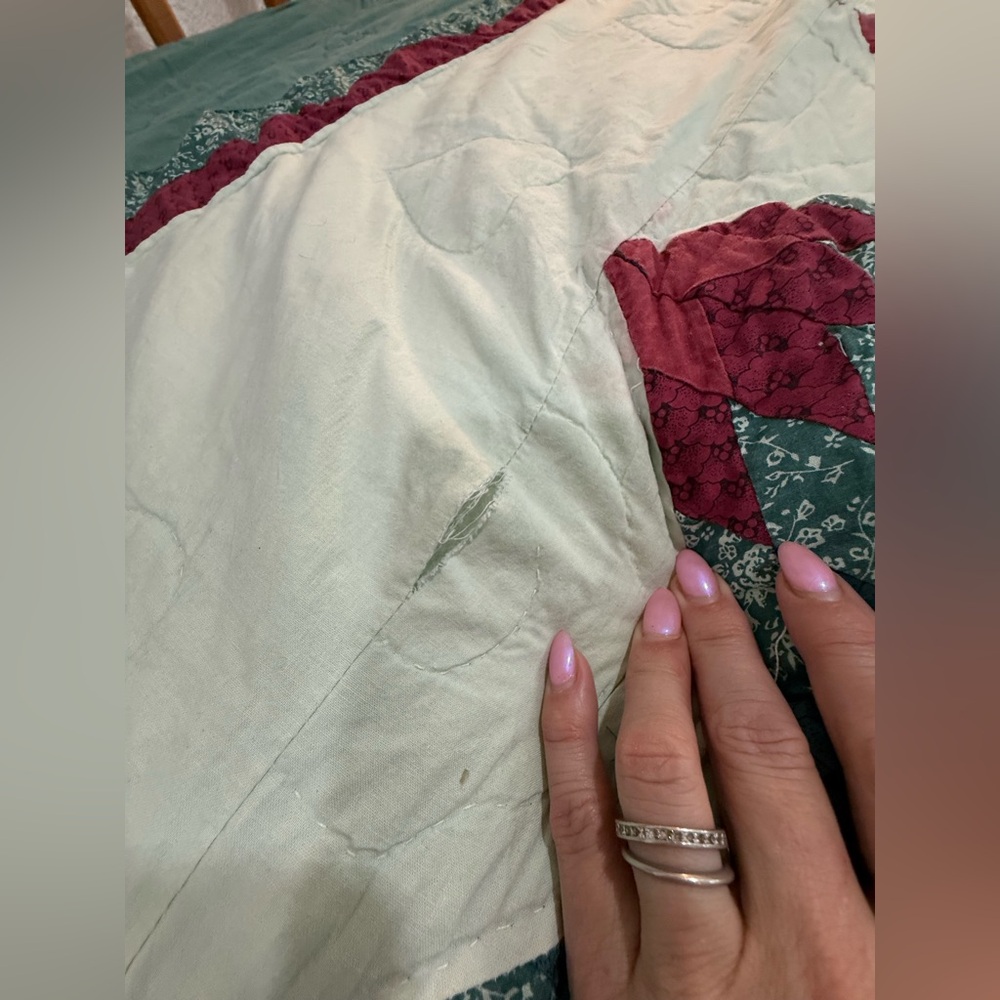 Vintage Broken Star Quilt – Project / Repurpose Piece - Picture 12 of 16